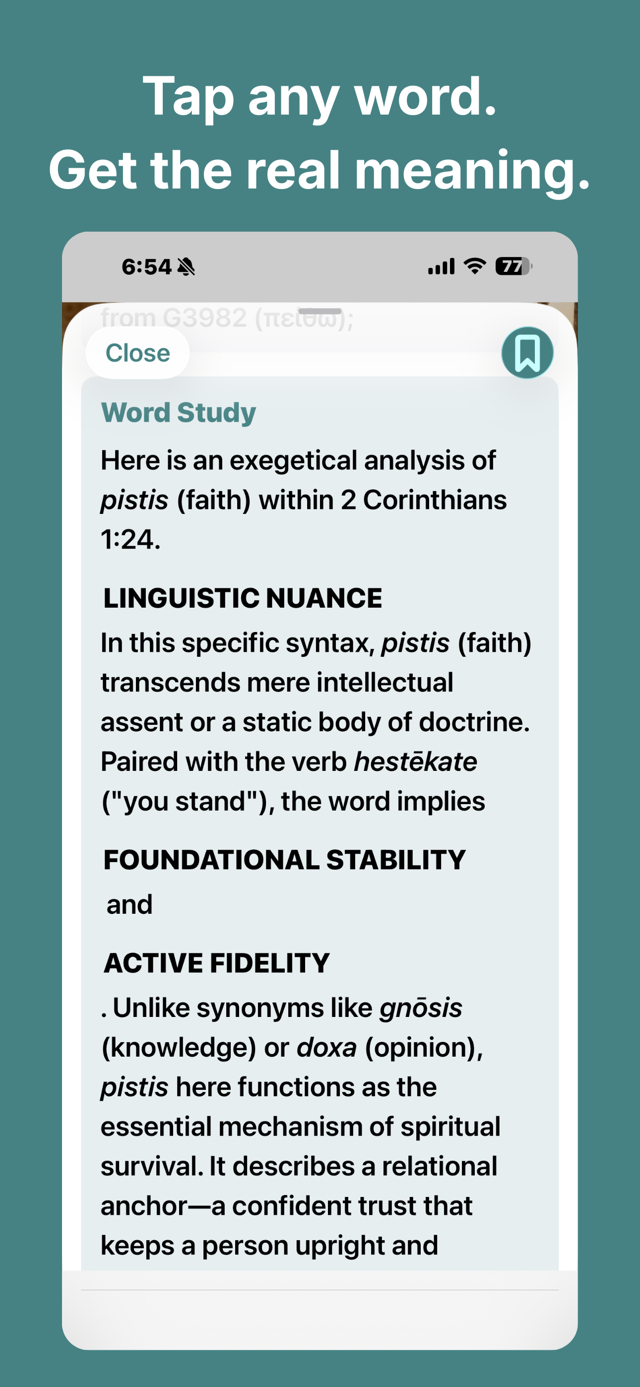 Word Study Screenshot